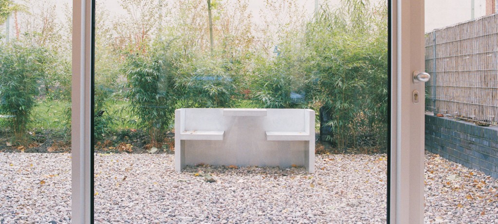 Tafel outdoor - Table+banc tafel - Tafel design Hans de Pelsmacker - 2000 - e15 - LVC Design