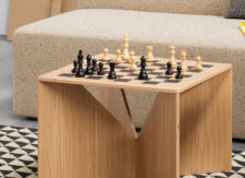 Table basse Calvert - Table d'appoint Calvert Chess - Calvert Chess - Table basse design Ferdinand Kramer -Table d'échèque -  E15 - 1951 - LVC Design