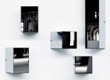 Heigh-Ho - Vitrine en verre - Vitrine en miroir - Meuble suspendu design Piero Lissoni - 2011 - Glas Italia - LVC Design
